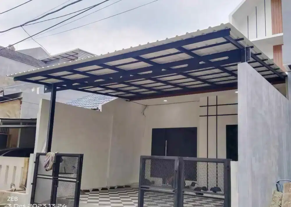 Kanopi baja ringan dan garasi