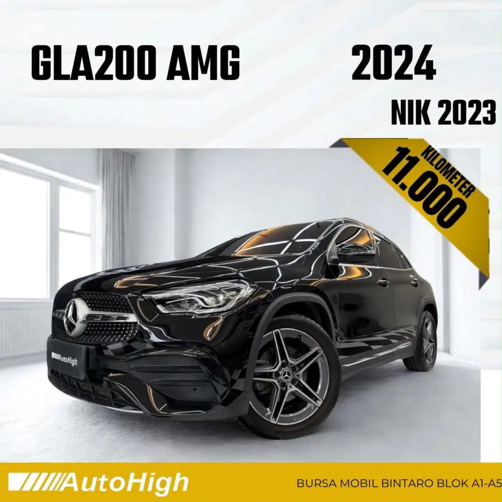 DP10% [Km11.000] GLA200 AMG 2023 Black / GLA 200 Reg 2024 #AUTOHIGH