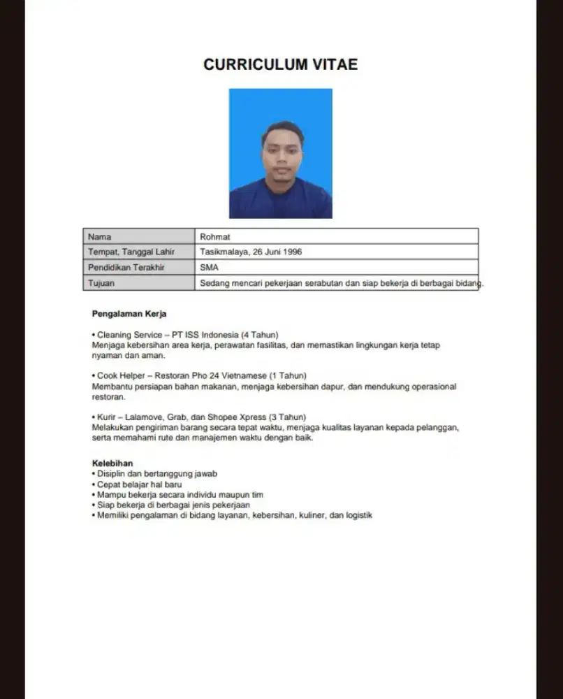 Mencari pekerjaan serabutan