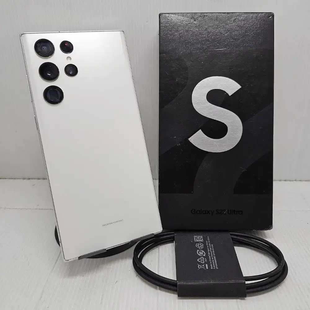 FULLSET SAMSUNG GALAXY S22 ULTRA 5G 12/256 WHITE NO MINUS  FULLSET