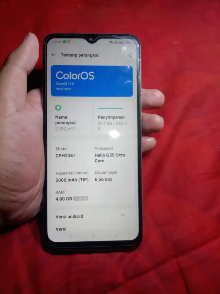 Jual hp oppo a57