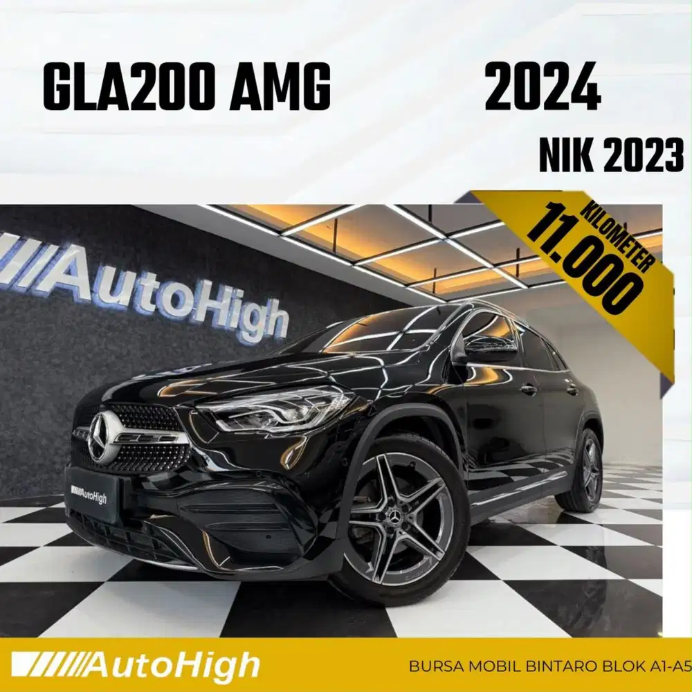 DP10% [Km11.000] GLA200 AMG 2023 Black / GLA 200 Reg 2024 #AUTOHIGH