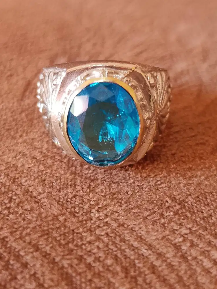 Jual cincin blue topaz