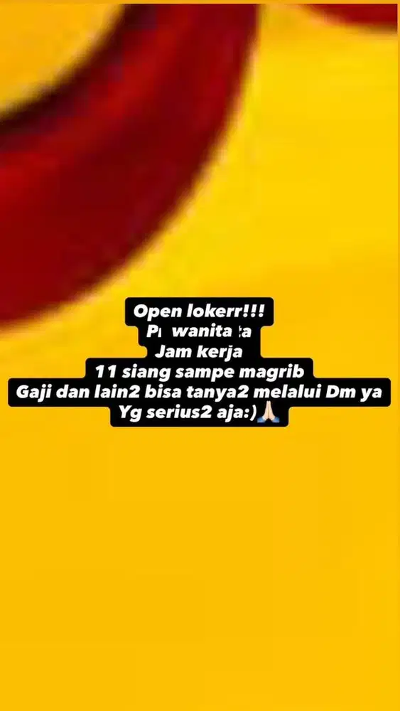 Loker jaga lapak sempol