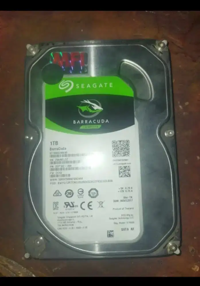 Jual HDD PC Barracuda 3,5 Seagate 1 TB bagus
