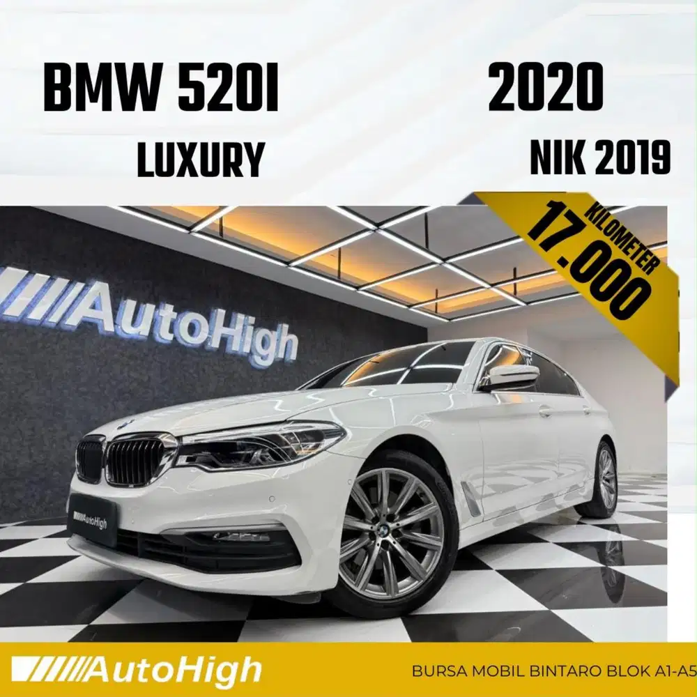DP10% [Km17.000] 520i Luxury 2019 White Reg 2020 #AUTOHIGH