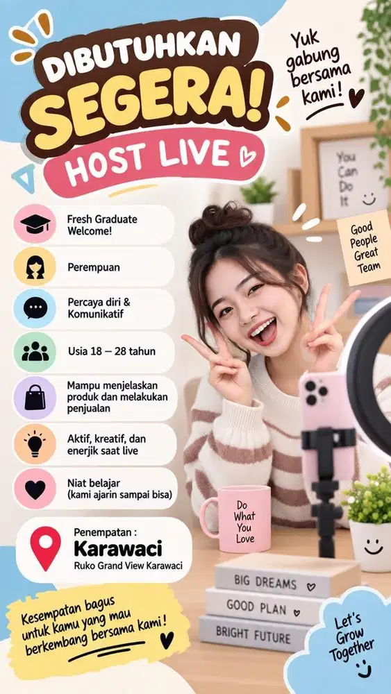 LOWONGAN KERJA BAGIAN HOST