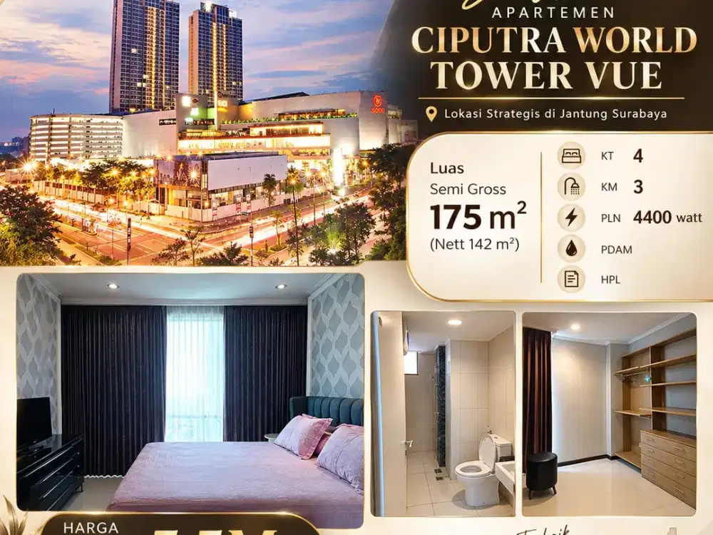 Dijual Apartemen Ciputra World Tower Vue
