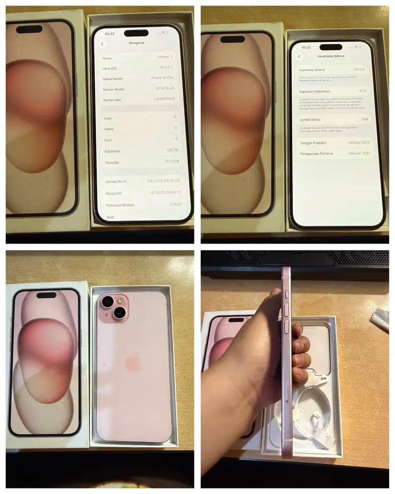 Iphone 15 plus inter 128Gb