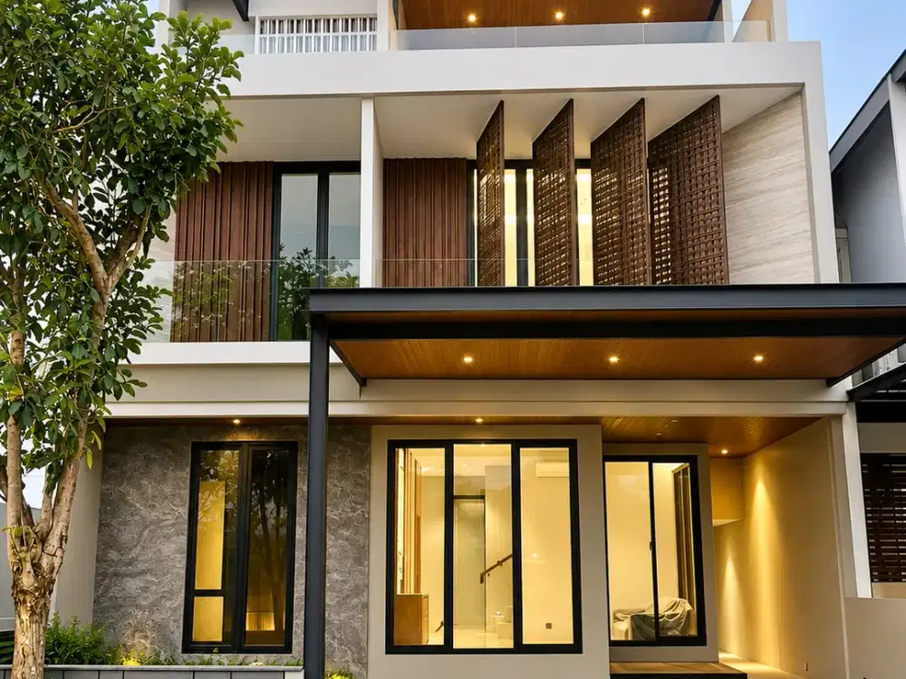 DIJUAL RUMAH ROYAL RESIDENCE 3LT 4KT ATTIC PRIVATE LIFT WIYUNG