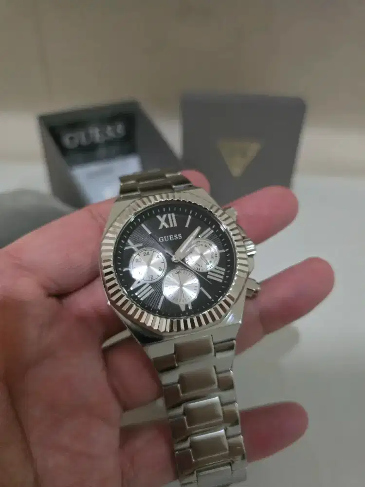Jam Tangan Guess Pria Original Fullset GW0703G