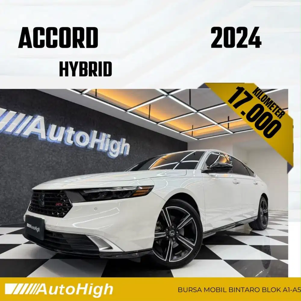 DP10% [Km17.000] Accord RS Hybrid 2024 White Reg 2025 #AUTOHIGH