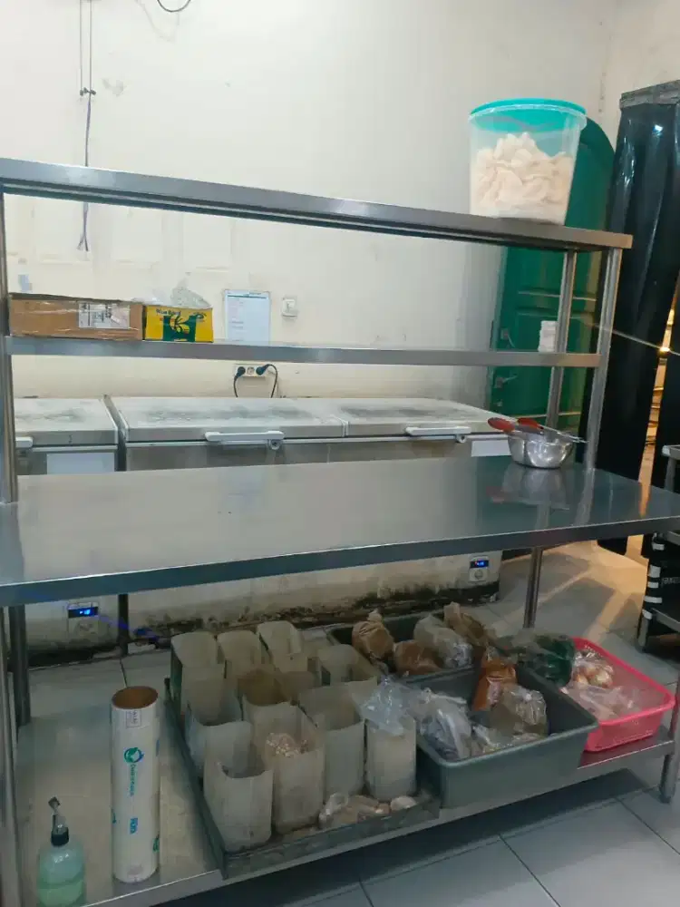 Jual meja stainless dapur ex cafe