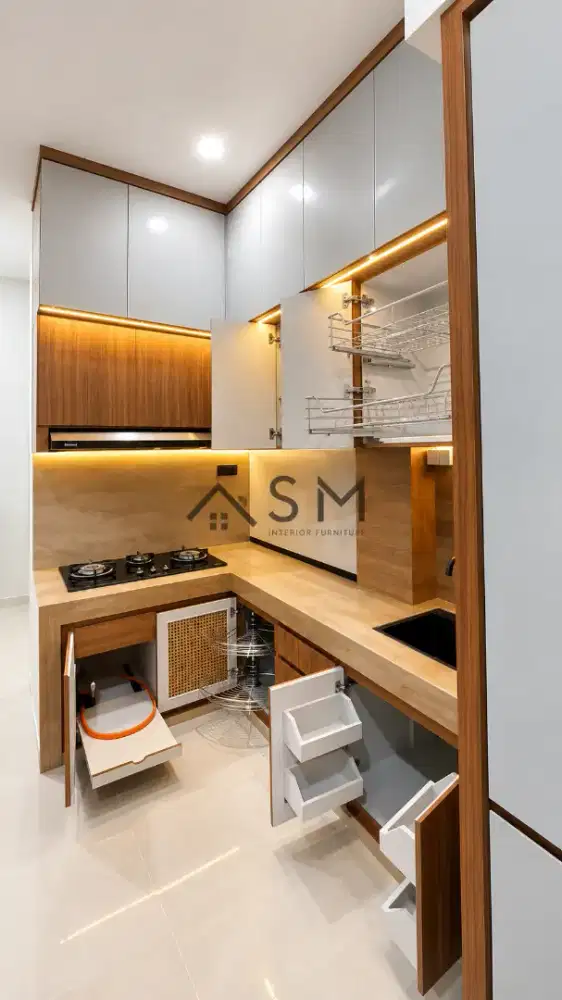Furniture HPL , Kitchenset , Lemari Pakaian , Backdrop TV , Meja DLL