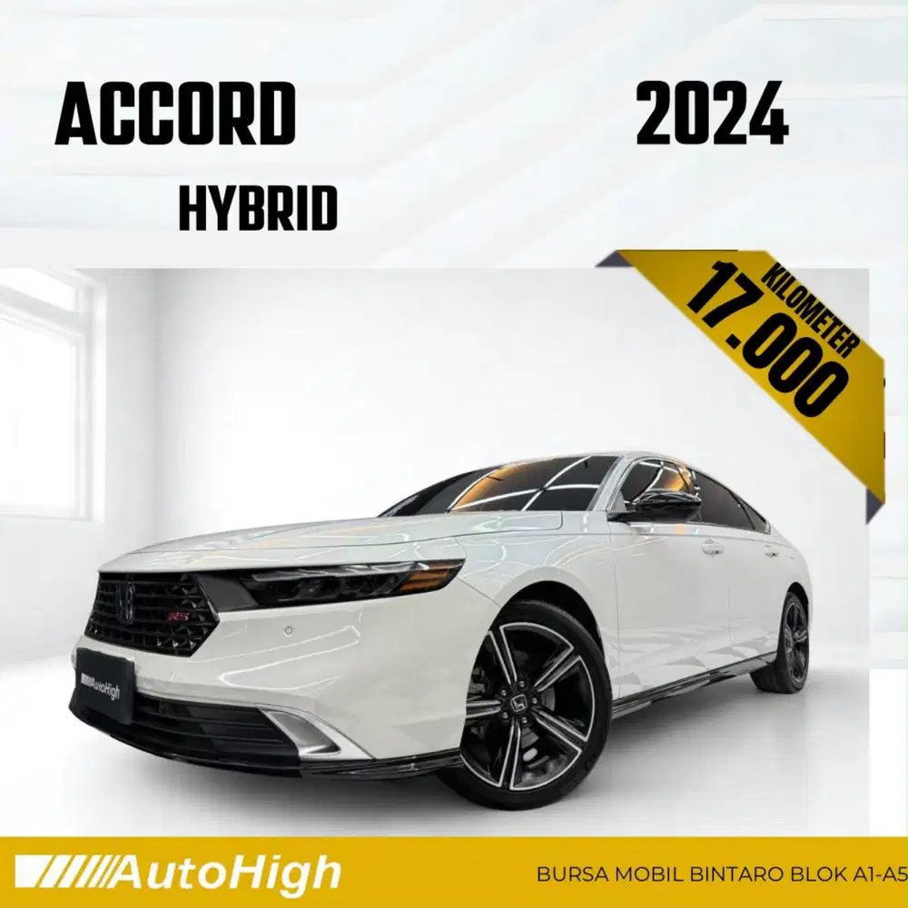 DP10% [Km17.000] Accord RS Hybrid 2024 White Reg 2025 #AUTOHIGH