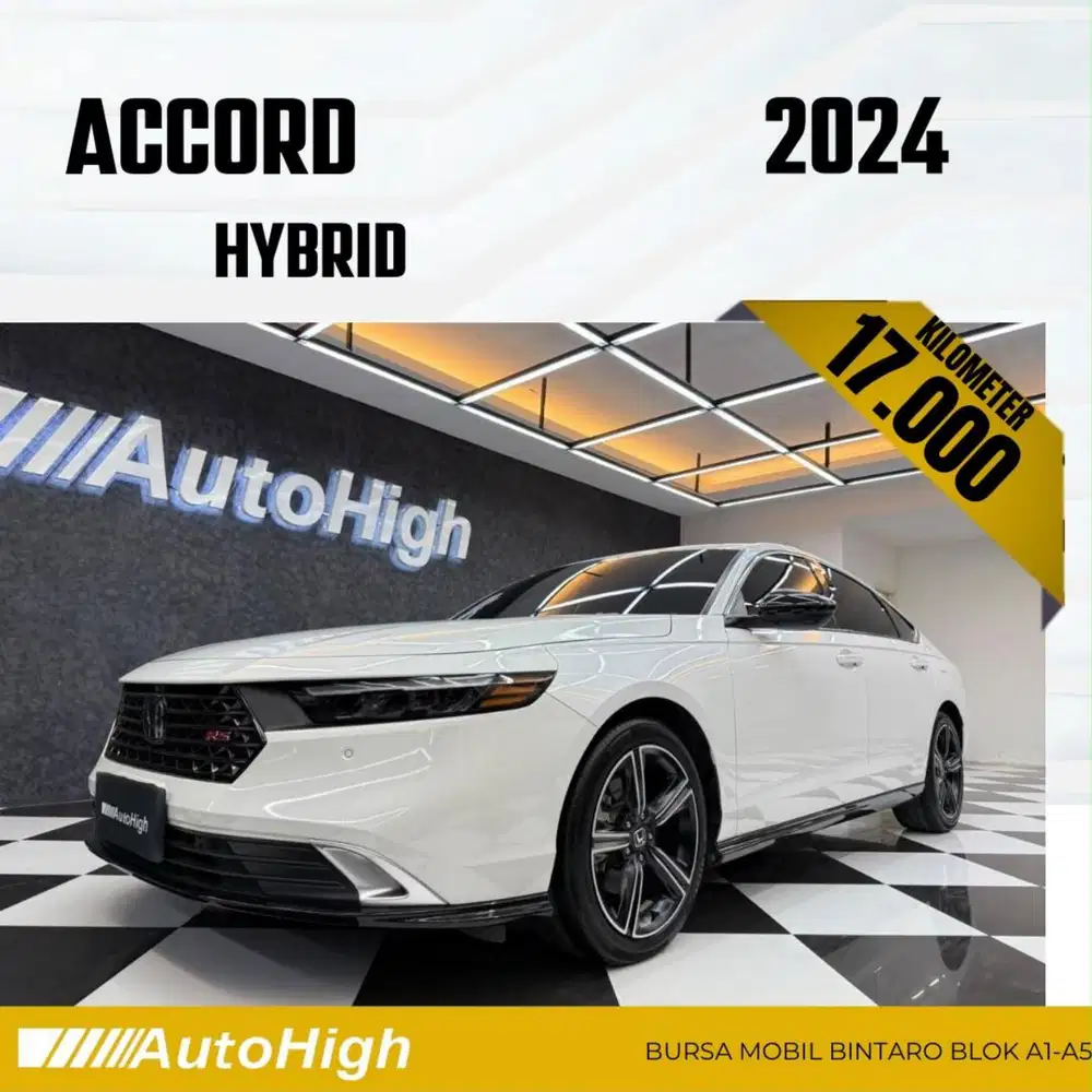 DP10% [Km17.000] Accord RS Hybrid 2024 White Reg 2026 #AUTOHIGH
