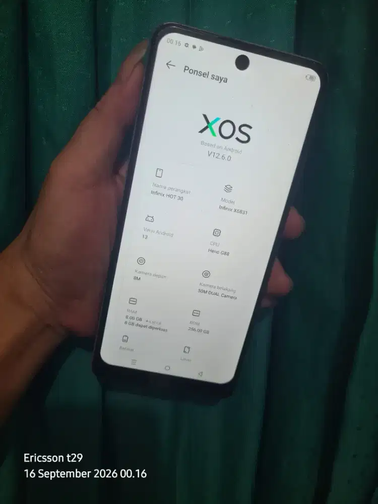 Infinix hot 30 Ram 8/256  Nfc