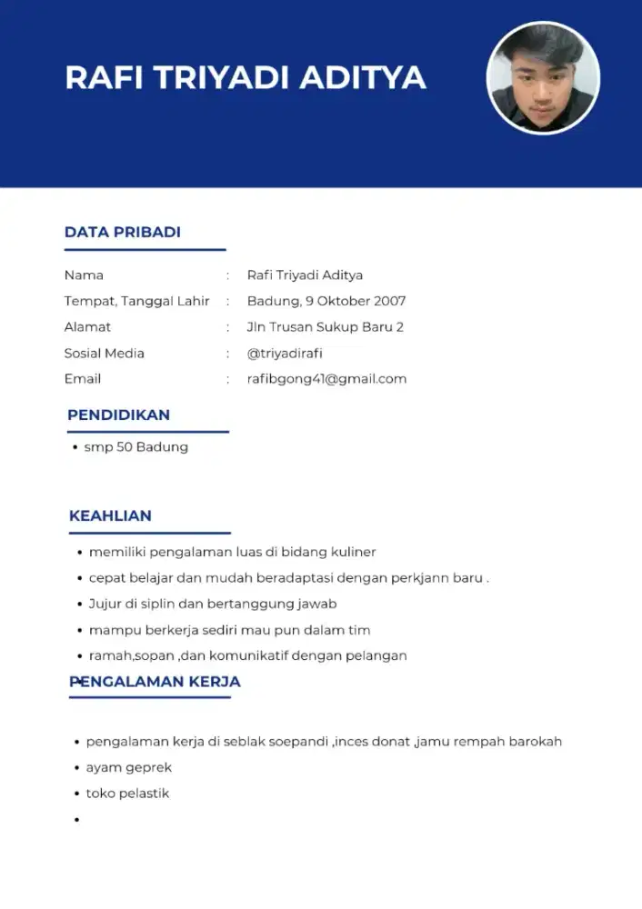 Cari lowongan kerja apa saja yang peting halal