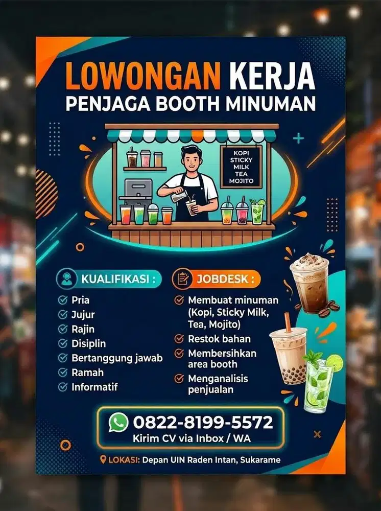 Jaga both minuman kopi,mojito,sticky milk,dan teh