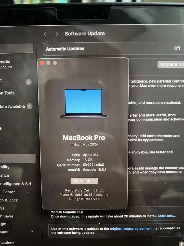 Macbook pro m4 1TB
