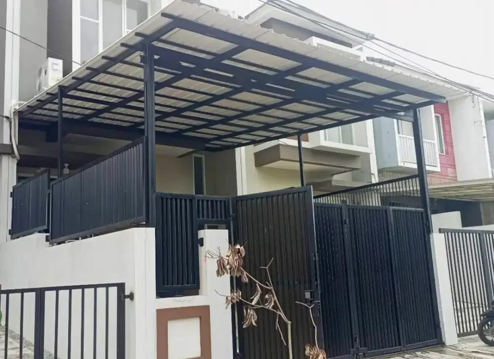 Kanopi baja ringan dan garasi