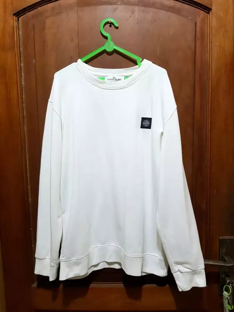 LONG SLEEVE STONE ISLAND PUTIH