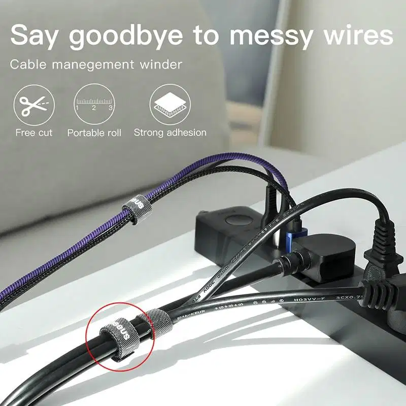 Baseus Klip Organizer Kabel Panjang 2 Meter Velcro Strap