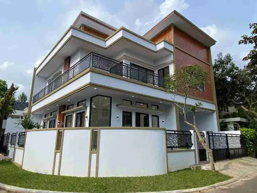 Rumah hoek cantik siap huni modern bebas banjir dikencana loka