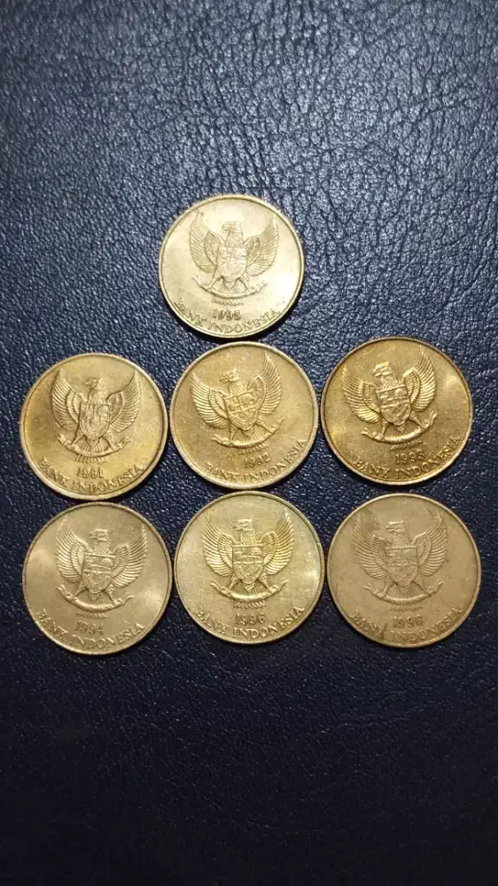 Uang Koin Indonrsia Kuno 50 Komodo.