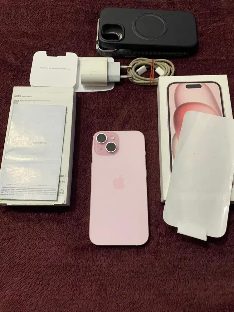 IPHONE 15 128GB PINK RESMI IBOX FULLSET ORI