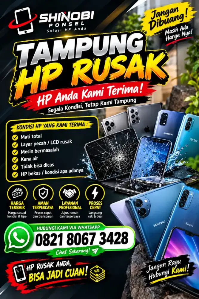 Tampung HP rusak