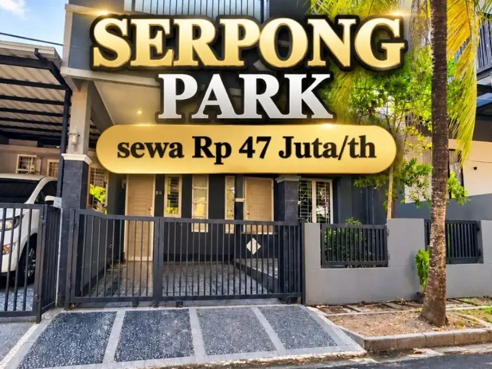 Sewa Rumah 2 lantai di Serpong Park