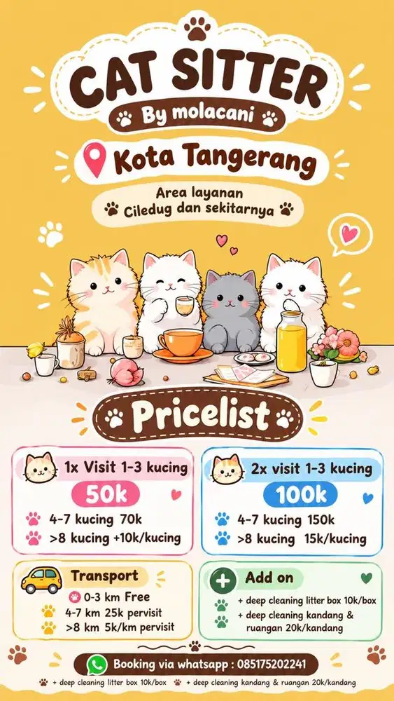 Jasa cat sitter