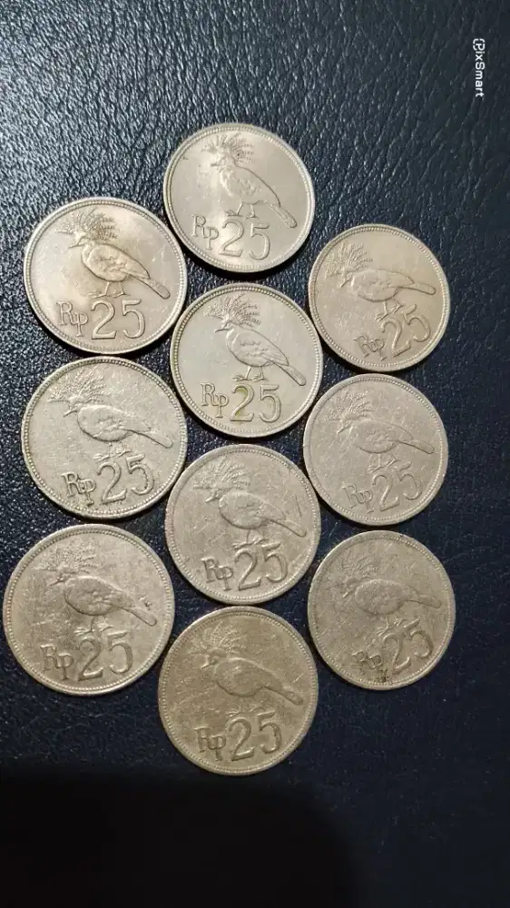 Uang Koin Kuno Indonesia Rp25 1971.