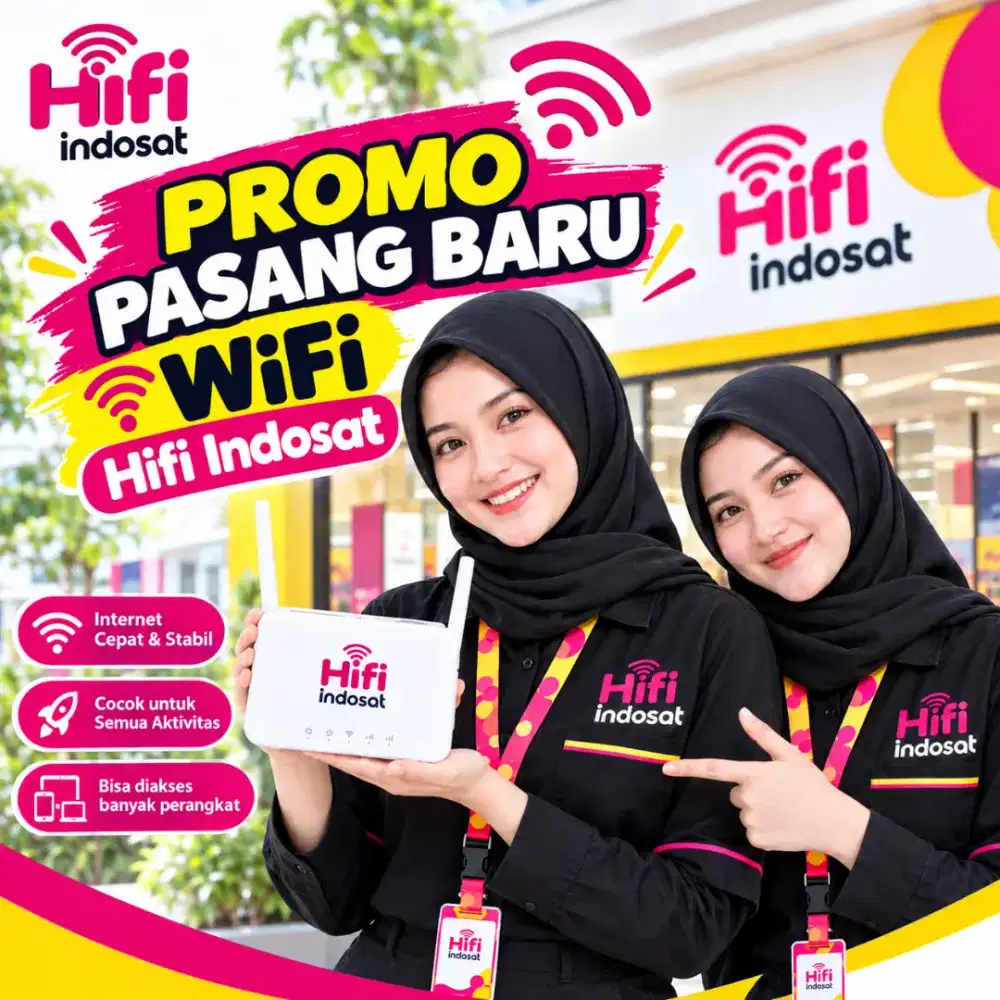 Promo pasang baru Wifi Hifi Indosat