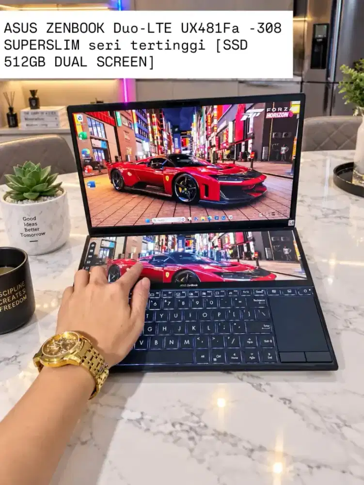 ASUS ZENBOOK Duo-LTE UX481Fa -308 SUPERSLIM [SSD 512GB DUAL SCREEN]