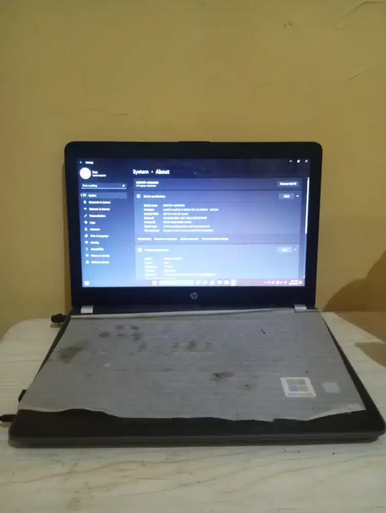 Laptop HP Intel core i3 ram 8GB HDD 500GB
