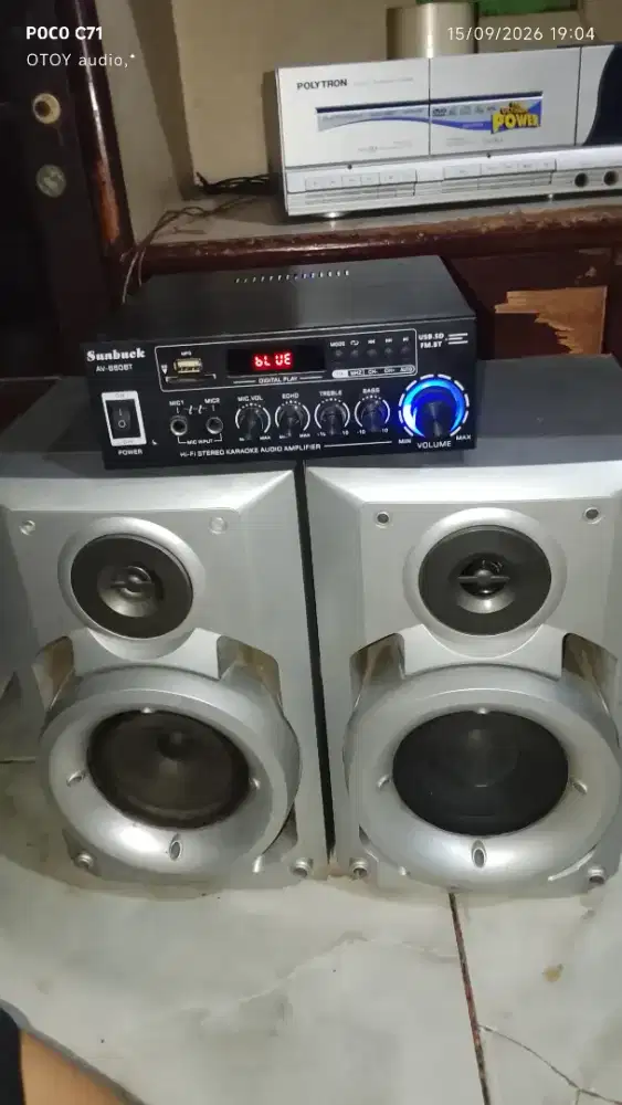 Ampli mini bluetooth karaoke plus spker