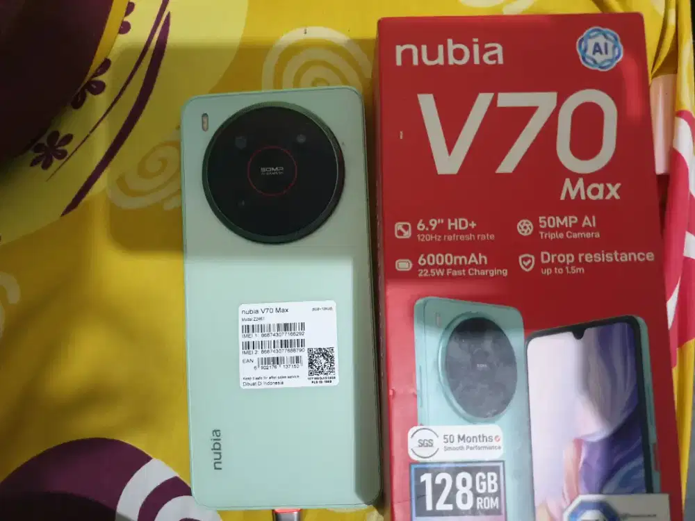 Jual hp Nubia v70 max 6/128