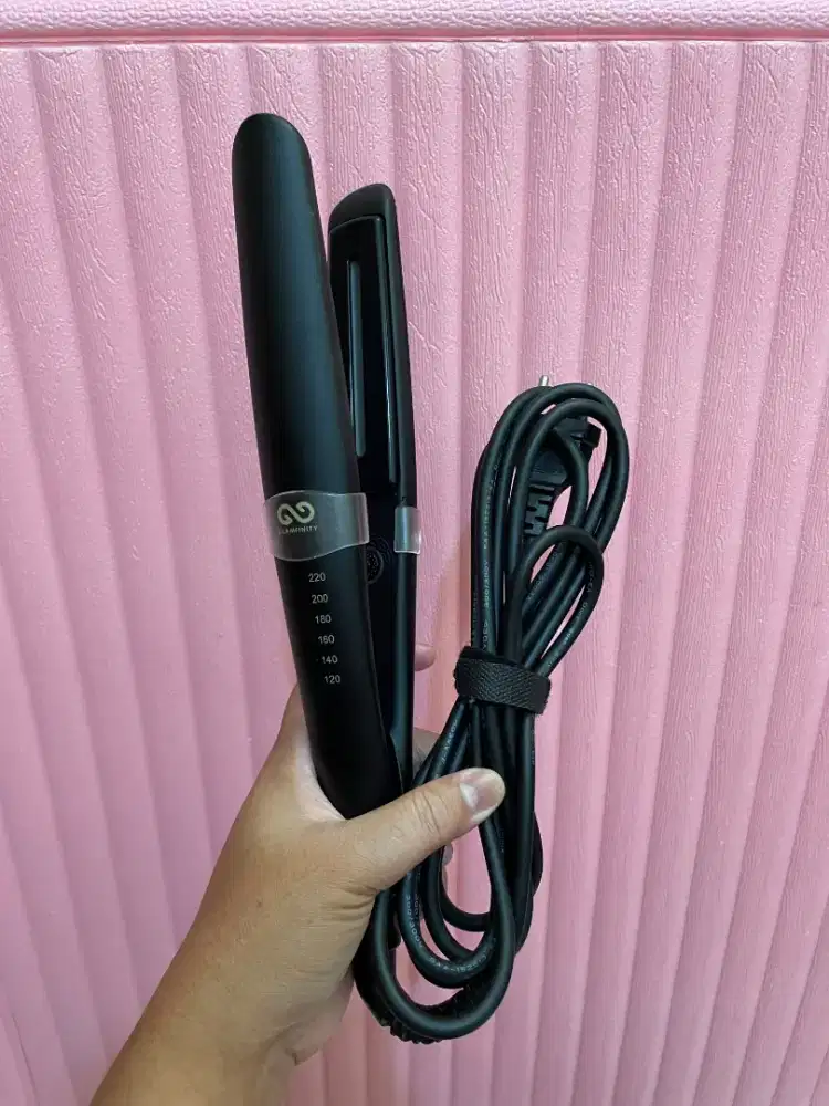 Catok rambut 2 in 1 GLAMFINITY infrared flat iron