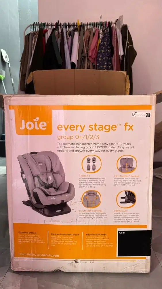 Joie Every Stage FX ISOFIX Car Seat 0–36 kg / 0–12 Tahun – Preloved