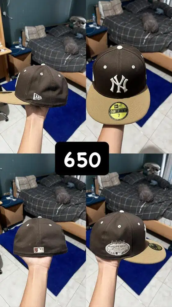 topi mlb ori ukuran 7