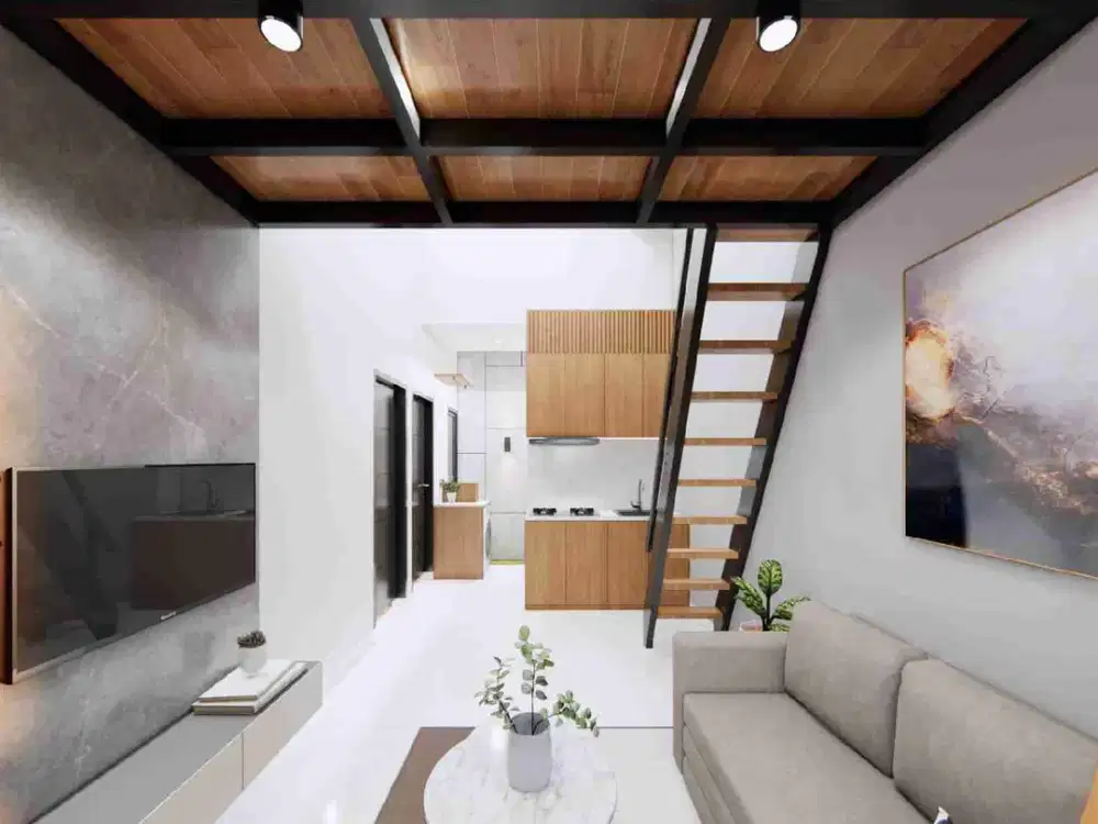 Rumah mezzanine ready stok KPR tanpa DP dekat BSD
