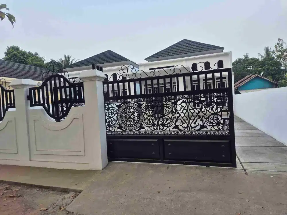 jual rumah mewah pinggir jalan kampung masih banyak sisa tanah surat SHM