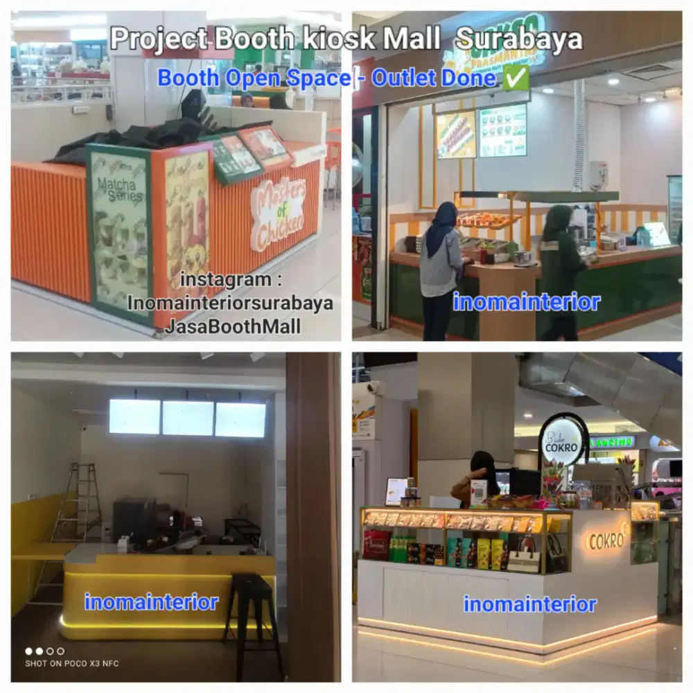 Booth kiosk mall custom request budget bisa