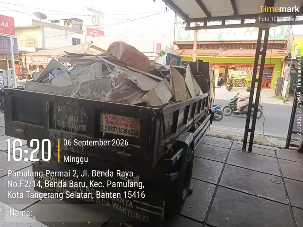 Jasa buang puing dan tanah