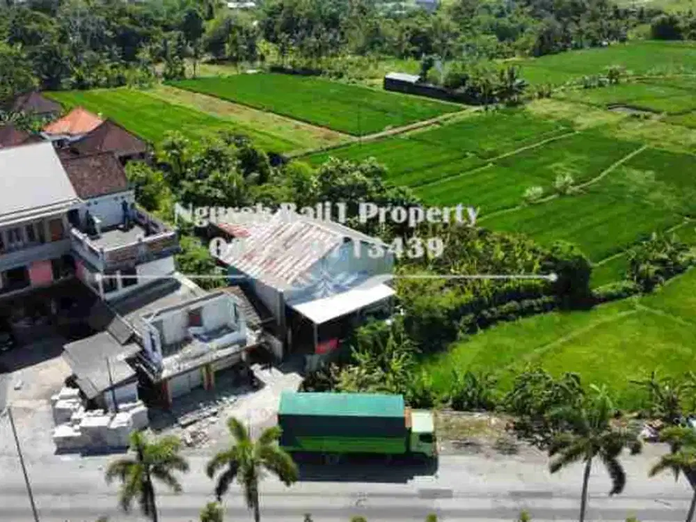 Dijual Tanah Luas 826 m2 sudah ada bangunan di Terminal Mengwitani Badung