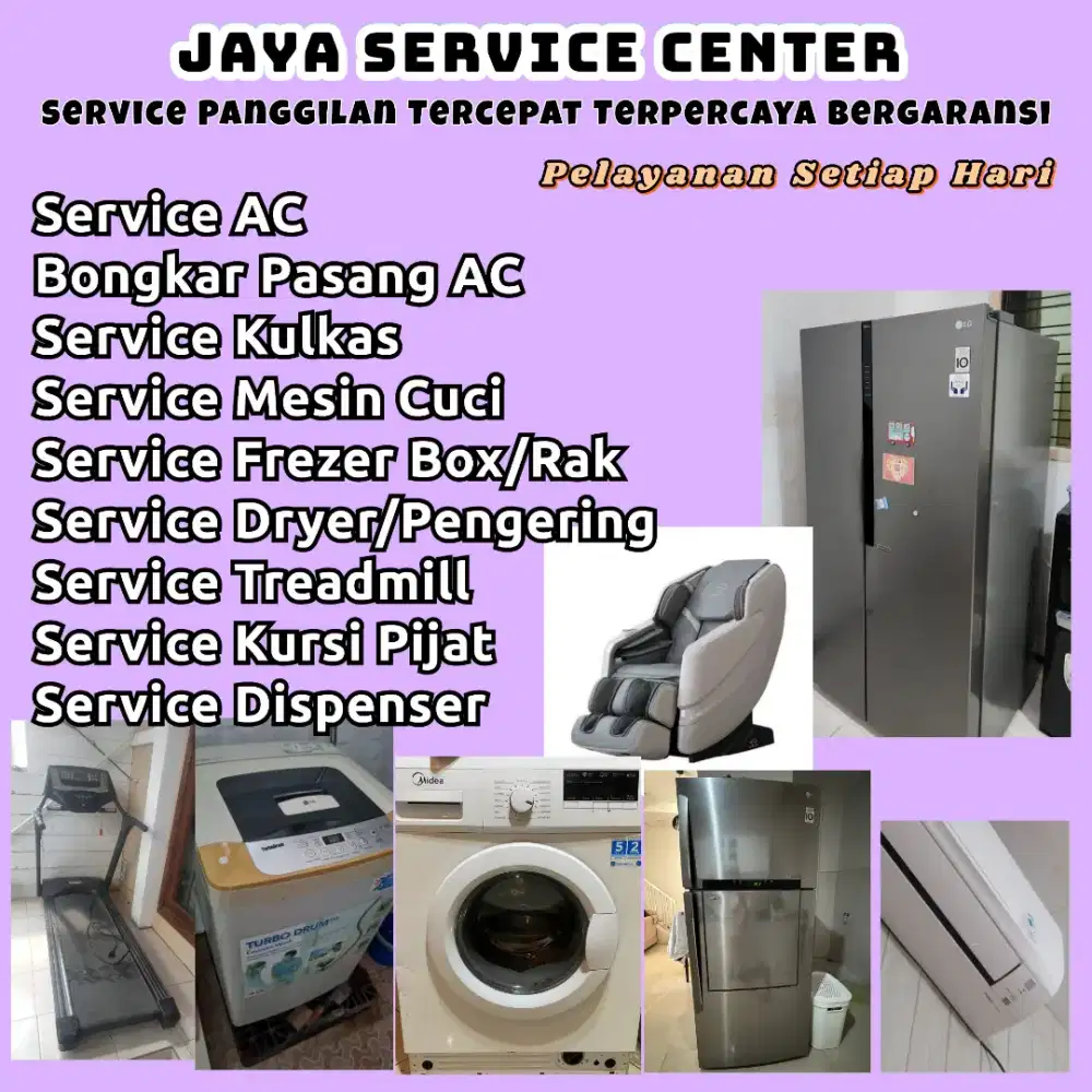 Service Frezer Bongkar Pasang AC Servis AC Mesin Cuci Kulkas Treadmill