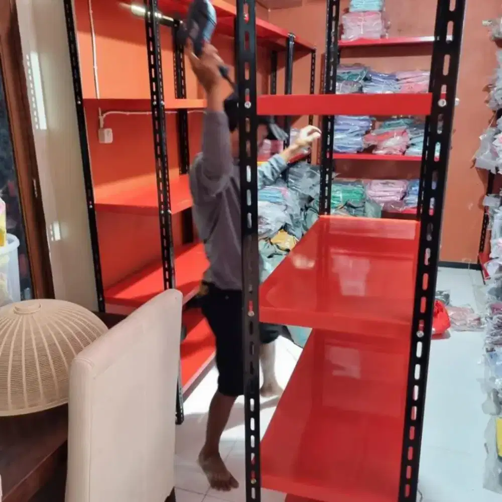 Rakk besi siku lubang ful besi