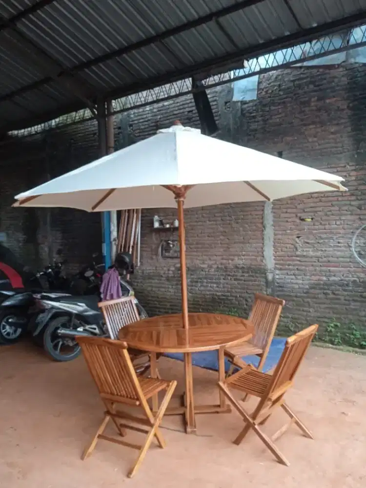 Meja Kursi Payung Taman Outdoor
